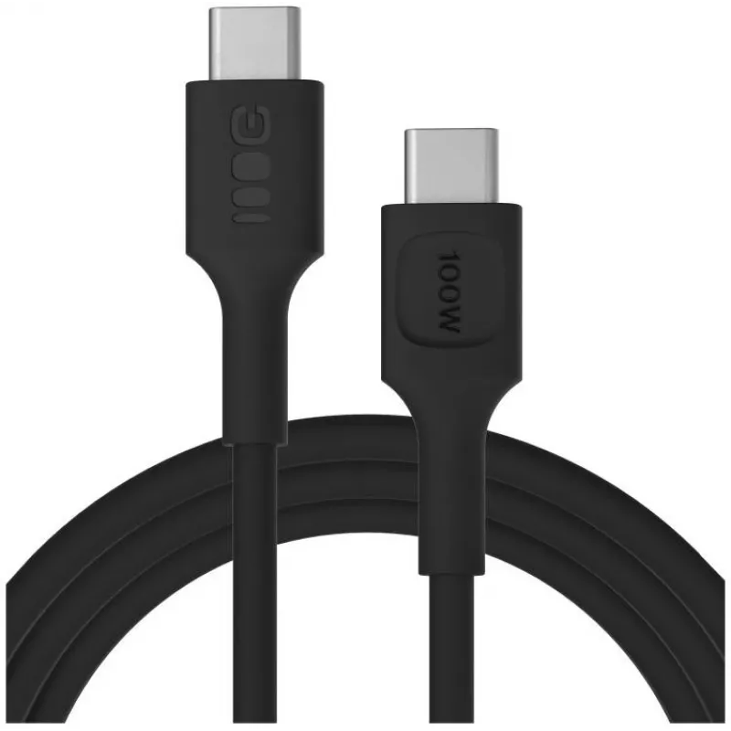 Green Cell PowerFlex Fast Charging USB-C auf USB-C Kabel 100W 2m Schwarz