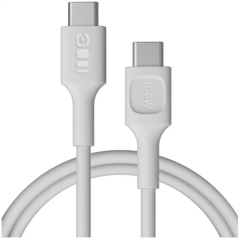 Green Cell PowerFlex Fast Charging USB-C to USB-C Kabel 100W Weiß 1,2m
