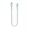 Green Cell PowerFlex Fast Charging USB-C to USB-C Kabel 100W 0,3m Mintgrün