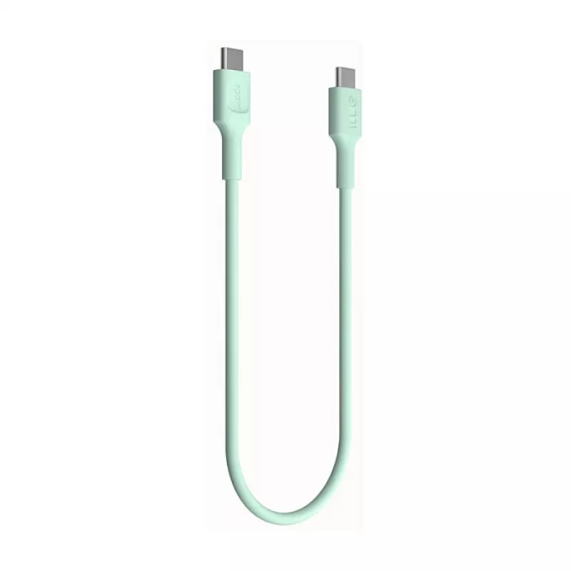 Green Cell PowerFlex Fast Charging USB-C to USB-C Kabel 100W 0,3m Mintgrün