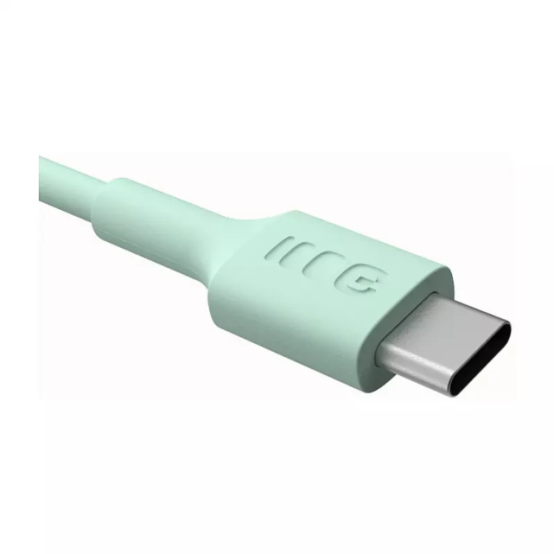 Green Cell PowerFlex Fast Charging USB-C to USB-C Kabel 100W 0,3m Mintgrün