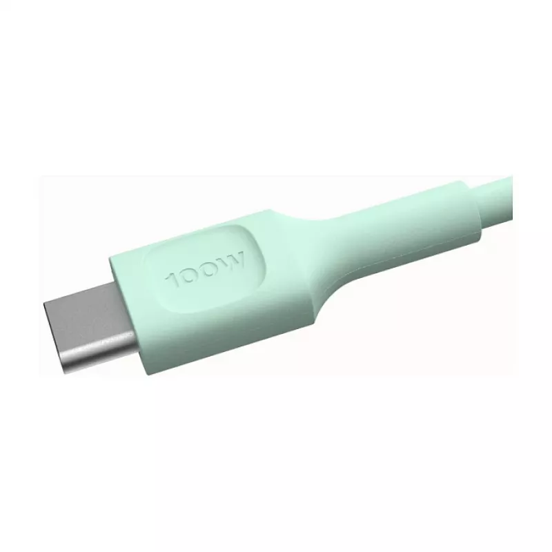 Green Cell PowerFlex Fast Charging USB-C to USB-C Kabel 100W 0,3m Mintgrün