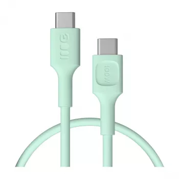 Green Cell PowerFlex Fast Charging USB-C to USB-C Kabel 100W 0,3m Mintgrün