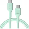 Green Cell PowerFlex Fast Charging USB Type-C auf USB Type-C Kabel 100W Mintgrün 1,2m