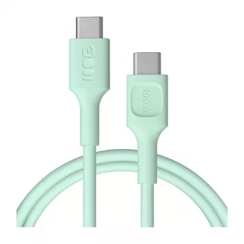 Green Cell PowerFlex Fast Charging USB Type-C auf USB Type-C Kabel 100W Mintgrün 1,2m