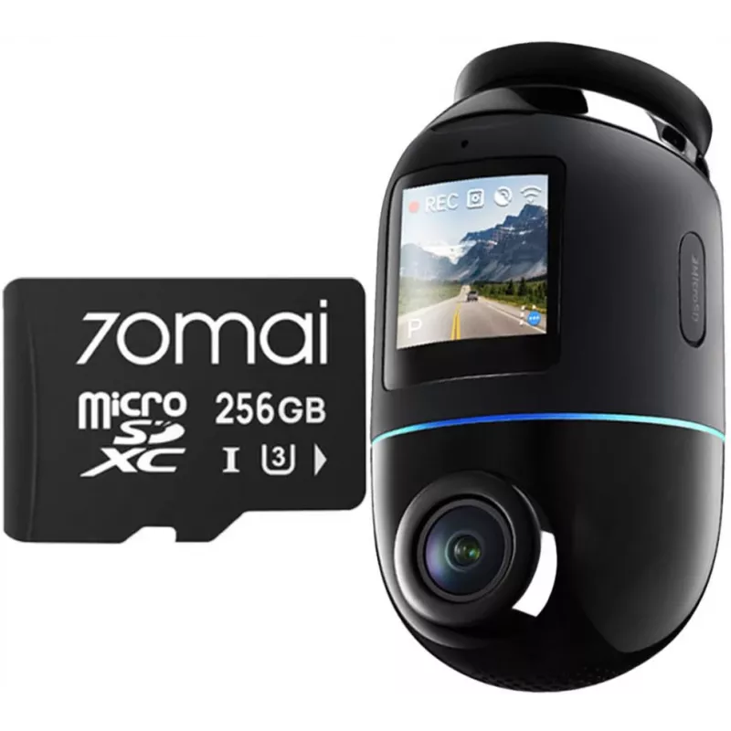 70mai X800 Omni 4K Dashcam Schwarz + 256GB SD-Karte