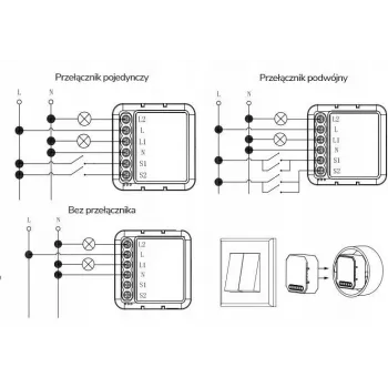 OXT Mini Smart Dimmer Modul 2 Kanäle WiFi TUYA T226