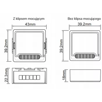 OXT Mini Smart Dimmer Modul 2 Kanäle WiFi TUYA T226