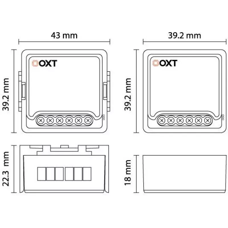 OXT T261 Mini Relais 1-Kanal ZigBee TUYA Smart Switch
