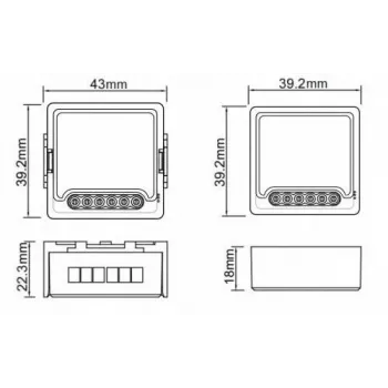 OXT T264 Mini Smart Relaismodul 4-Kanal ZigBee 3.0 Tuya
