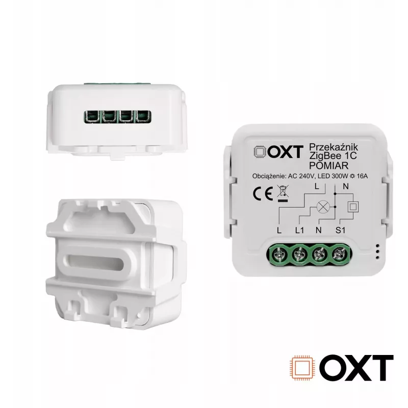 OXT T260P 1-Kanal 16A Smart-Relais-Modul mit Leistungsüberwachung, ZigBee 3.0, Tuya-kompatibel