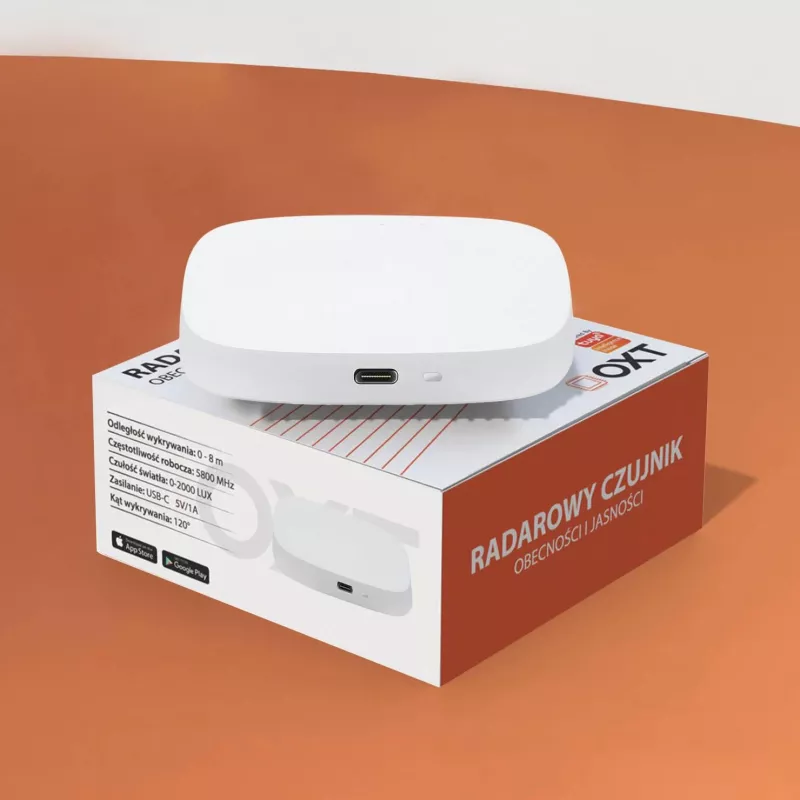 OXT T165 USB ZigBee Tuya Millimeterwellen-Radar Präsenz- und Helligkeitssensor