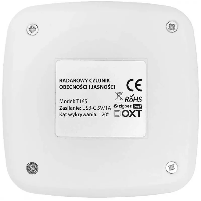 OXT T165 USB ZigBee Tuya Millimeterwellen-Radar Präsenz- und Helligkeitssensor