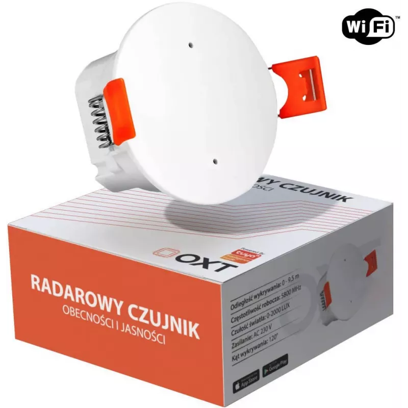 OXT T150 mmWave Radar Präsenz- & Helligkeitssensor 230V WiFi Tuya Smart Life