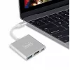 ZENWIRE BYL-2008N 3-in-1 MHL Hub USB-C auf HDMI 4K Adapter, Space Gray