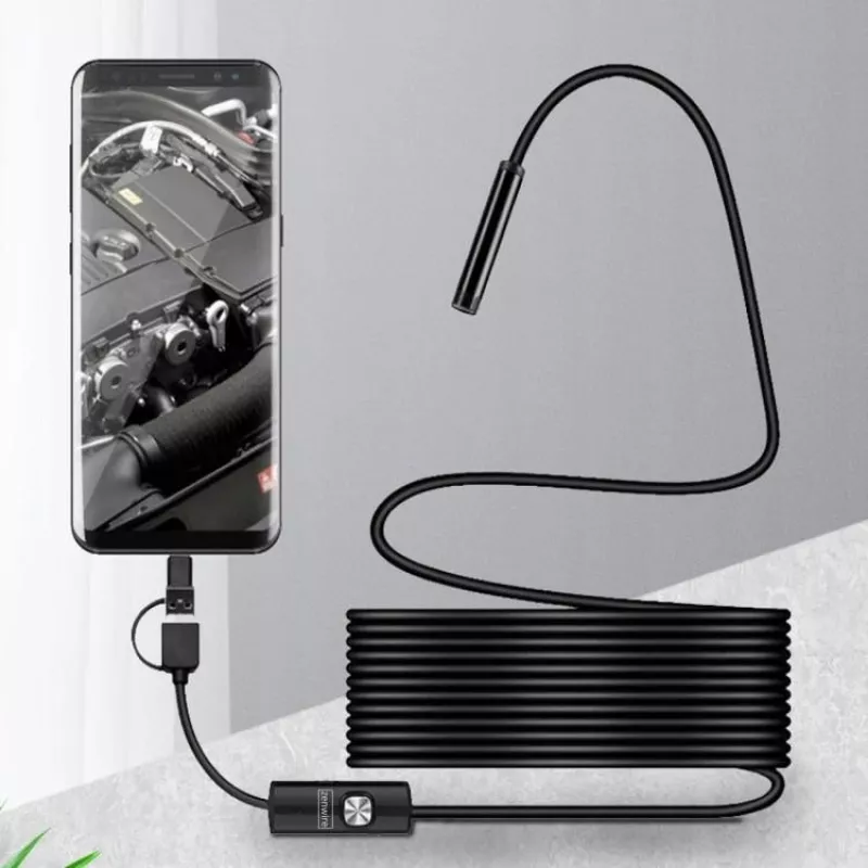 ZENWIRE AN100 USB-C Endoskop-Inspektionskamera 3,5m 1080p IP67 mit Zubehör