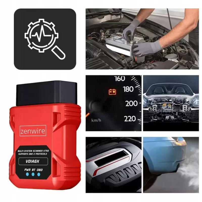 OBD2 Diagnosescanner ELM327 VDiagX V016 Bluetooth Interface Tester