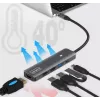 ZENWIRE BS-HC703 USB-C 7-in-1 Hub Adapter mit HDMI 4K, USB 3.0, SD-Kartenleser, Power Delivery 100W, Space Gray