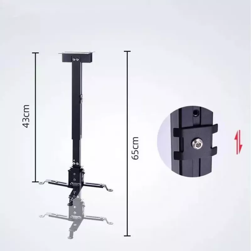 ZENWIRE Universal Projektorhalterung Decke/Wand Schwarz 13kg