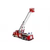 LEAN TOYS Feuerwehrauto mit ausziehbarer Drehleiter, R/C, Sound, Licht, Sirene