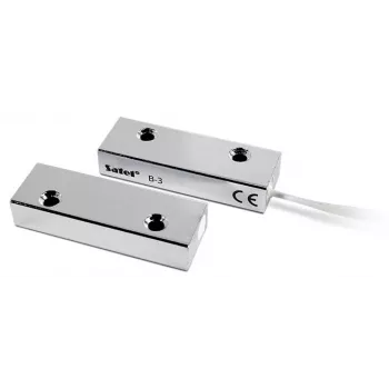 SATEL B-3 Oberflächenmontierter Magnetkontakt (Metall) - NC, IP67, 1 m Kabel