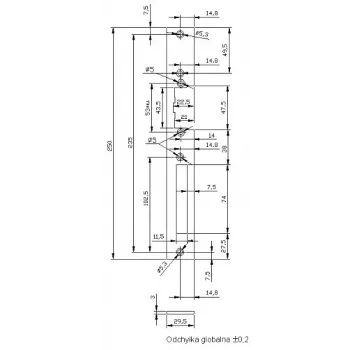 ELEKTRA-PLUS Raw Blank Faceplate für Universalboxen - 1-fach Weiß ABS
