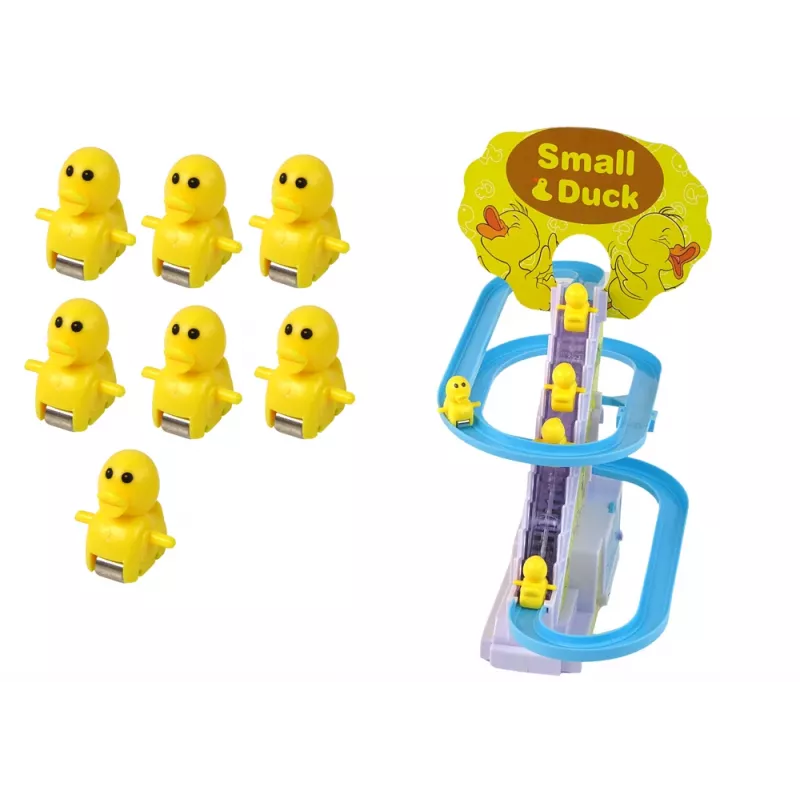LEAN TOYS Lernspiel Rennbahn Rutschbahn Enten Klettern