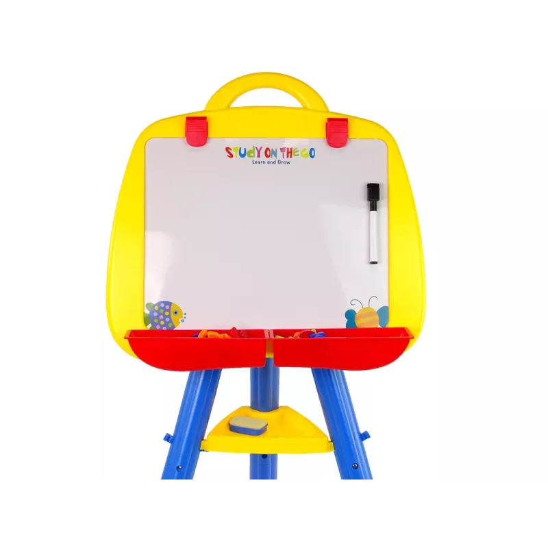 LEAN TOYS Stehendes magnetisches Whiteboard 1200x900mm doppelseitig 360° drehbar