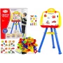 LEAN TOYS Stehendes magnetisches Whiteboard 1200x900mm doppelseitig 360° drehbar