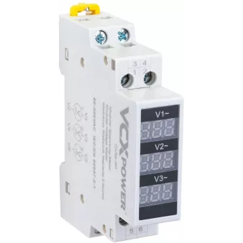 VCX DVM 3-Phasen Modularer Spannungsanzeiger 80-500V AC DIN-Schiene