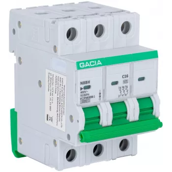 GACIA N8BH 10kA C 3P 40A Miniature Circuit Breaker MCB