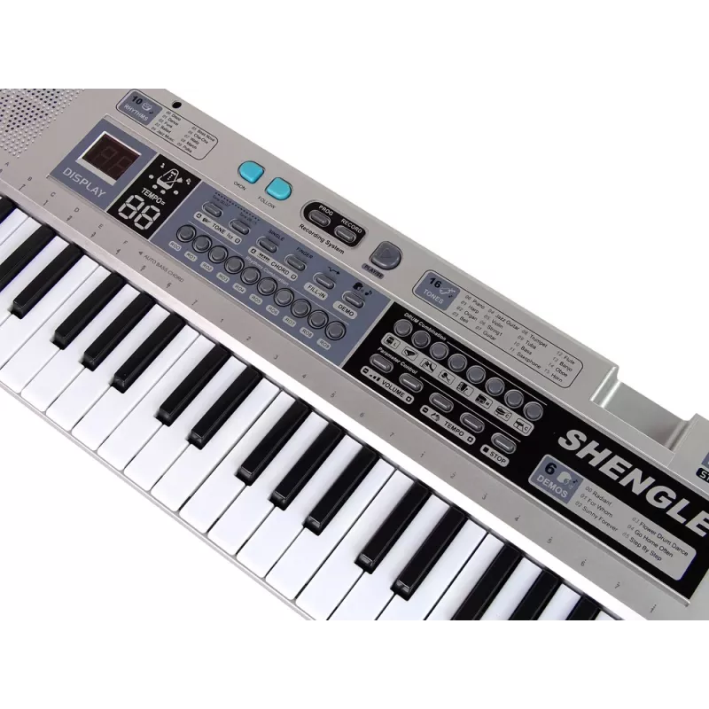 LEAN TOYS Keyboard MQ-6110 Mikrofon Orgel 61 Tasten