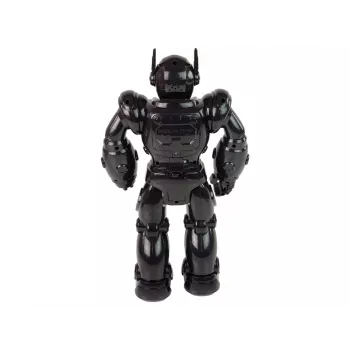 LEAN TOYS Interaktiver Roboter mit Gehfunktion, Sound und Licht, Schwarz