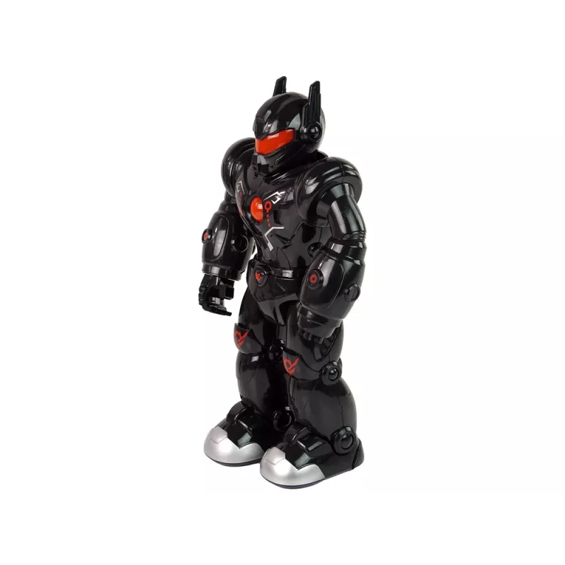 LEAN TOYS Interaktiver Roboter mit Gehfunktion, Sound und Licht, Schwarz