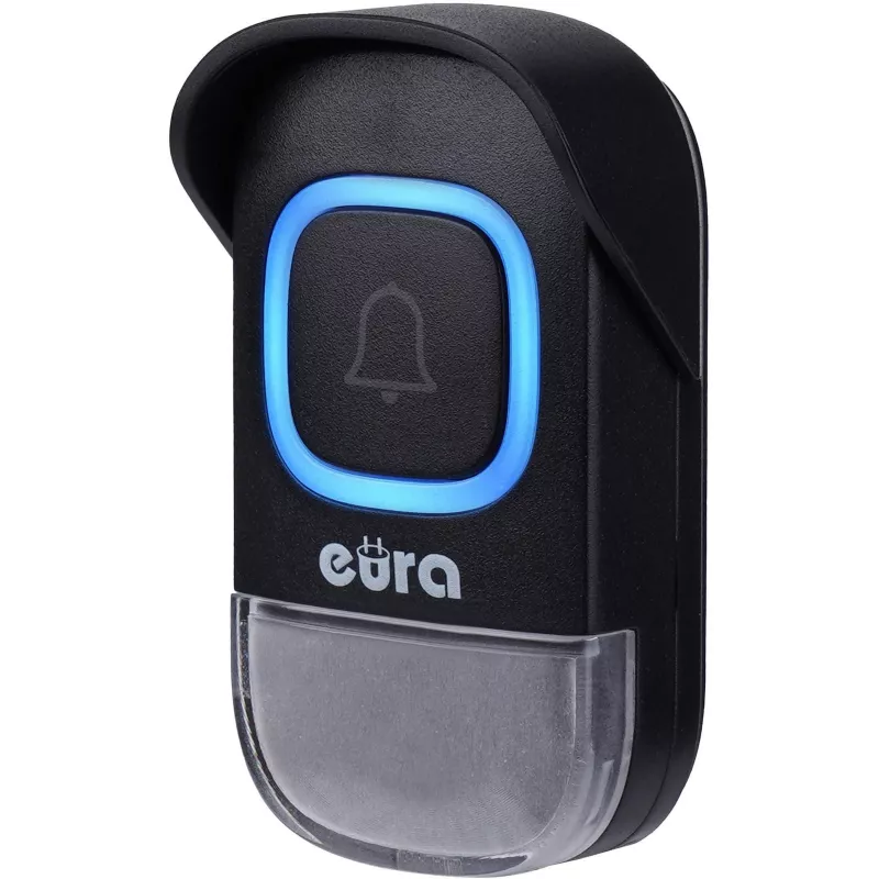 EURA WDP-46A3 Funk-Türklingel-Set Schwarz