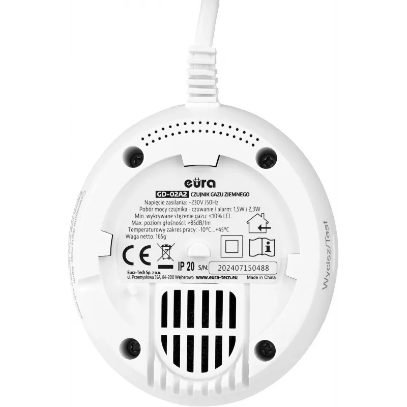 EURA GD-02A2 Gas Detector for Natural Gas and LPG