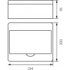 Verteilerfeld RN-8 Fala 7.2 Aufputz IP40 200x234x95mm Weiß (N+PE) Elektro-Plast Opatówek