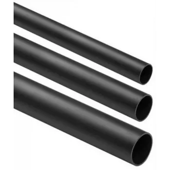 STASIŃSKI SP. Z O.O. Starres glattes Elektroinstallationsrohr Schwarz CRL-22 2m (Packung mit 25 Stück)
