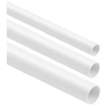 STASIŃSKI SP. Z O.O. Starres glattes Elektroinstallationsrohr Weiß RL-16 2m (Pack mit 25)