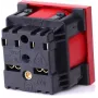 JAVEL 1-Modul Einzelsteckdose mit Steckersicherung, Rot, 16A 250V AC, Unterputz, Typ E/F