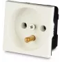 JAVEL Steckdose mit Schutzkontakt 1 Modul Unterputz Weiß 16A 250V