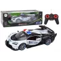 LEAN TOYS ferngesteuertes RC-Polizeiauto im Maßstab 1:12, weiß