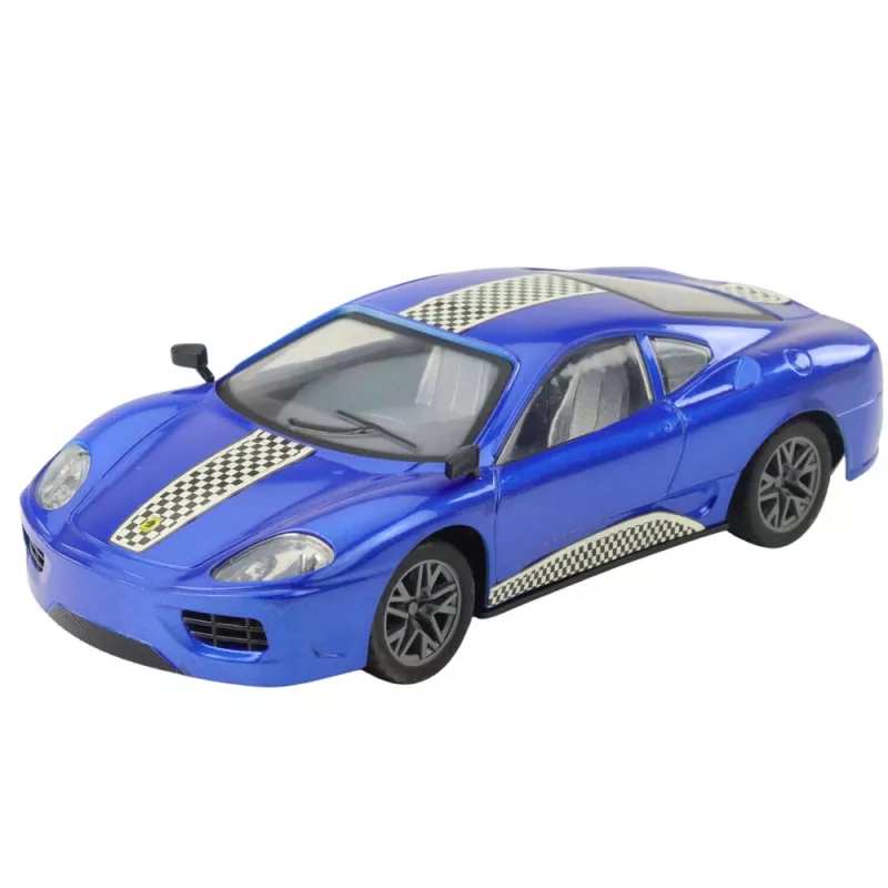 LEAN TOYS RC-Fernlenkauto Sportwagen mit Lichtern Blau 1:16