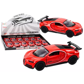 LEAN TOYS Auto Sportwagen 1:32 Reibungsantrieb Rot
