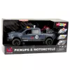 LEAN TOYS Pickup Truck mit Motorlichtern und -geräuschen Grau 1:12