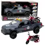 LEAN TOYS Pickup Truck mit Motorlichtern und -geräuschen Grau 1:12