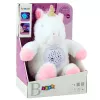 LEAN TOYS Plüsch-Einhorn Schlaf-Kuscheltier mit Projektor und Sound