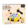 LEAN TOYS Whack-A-Mole Geschicklichkeitsspiel mit zwei Hämmern, Kätzchen Gelb Braun