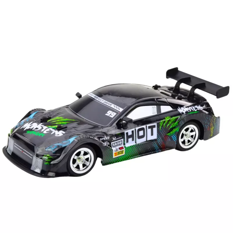 LEAN TOYS Drift Car RC Black Green 30km/h 1:16