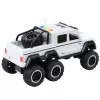 LEAN TOYS Offroad-Auto Friction Drive Lichter Sounds Perlmuttweiß 6x6 1:16